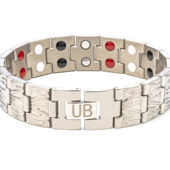 Silver ROOTS Negative Ion Healing Bracelet - Picture 2 of 10